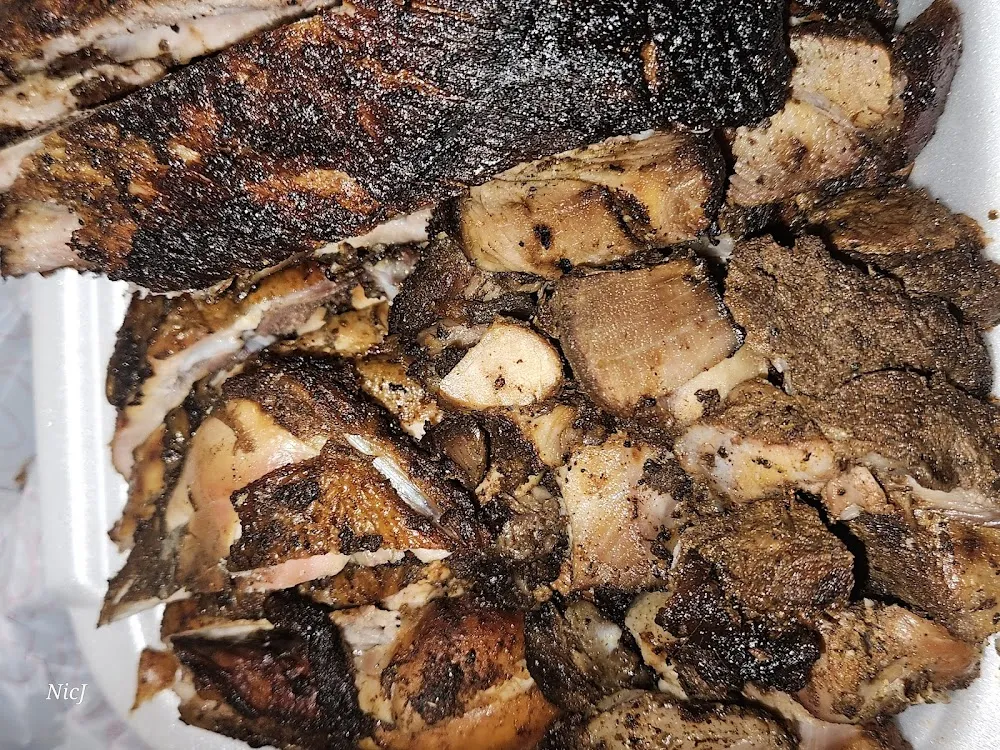 Jerk Trio Ribs Pork and Chicken
